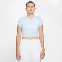 Nike Sportswear Chill Knit Kurz-T-Shirt Damen - Blau, L