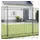 vidaXL Gartenzaun 170 x 170 cm Grau/Stahl