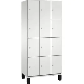 C+P Cambio Fächerschrank 90 x 52,5 x 198 Lichtgrau