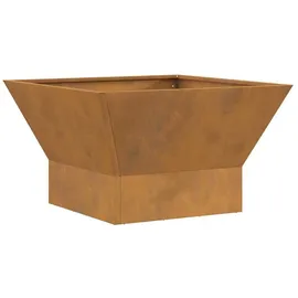 vidaXL Feuerplatz Schwarz 60 X 60 X 35 Cm Stahl Vidaxl