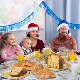 luxuskollektion Goldene Platzteller 12er Set mit geprägtem Rand, 33 cm - für