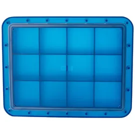 LURCH Eiswürfelform 12 Eiswürfel mit Deckel blau