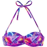 VENICE BEACH Bügel-Bandeau-Bikini-Top Damen Lila 42 Cup D
