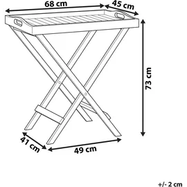 Beliani Garten Beistelltisch, Amantea