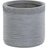 Beliani Samos 26 x 26 x 25 cm Grau