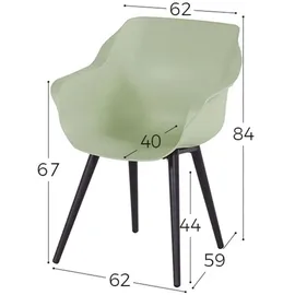 Hartman Sophie Studio Sessel 62 x 59 x 84 cm french green 2 St.