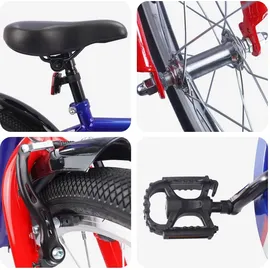 vidaXL Kinderfahrrad 18 Zoll RH 0 cm Dunkelblau