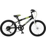 T&Y Trade 20 Zoll Kinder Jungen Mädchen Fahrrad Mountainbike MTB Bike Rad FLAME - Schwarz