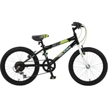 T&Y Trade 20 Zoll Kinder Jungen Mädchen Fahrrad Mountainbike MTB Bike Rad FLAME - Schwarz