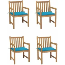 vidaXL Gartenstuhl 100 x 100 x 100 cm blau 4 St.
