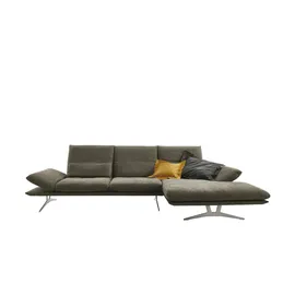 KOINOR Eckcouch Flachgewebe 2-Sitzer Grau