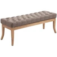 CLP Sitzbank Ramses Stoff antik-hell taupe/120 cm, Esszimmer, Bänke,