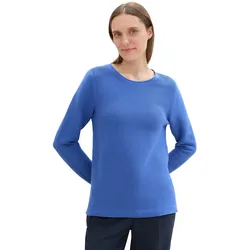 Strickpullover, in Streifen Stuktur, Gr. XS (34), preppy jean blue, , 70563230-XS
