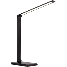 DIWUJI Multifunktionale LED Schreibtischlampe Schwarz