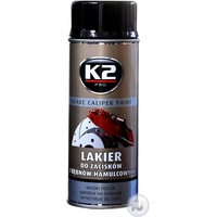 K2 PRO - Schwarz glänzend - Auto-Bremssattel-schützende, bis 260°C hitzebeständige Sprühfarbe