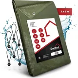 siwitec Abdeckplane 3 x 5 m Grün