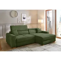 Jockenhöfer Eckcouch Polyester L-Form 3-Sitzer Grün