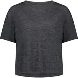 Mons Royale Damen Zephyr Merino Tencel Boxy T-Shirt (Größe M, grau)