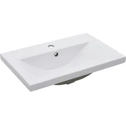 vidaXL Einbauwaschbecken 61x39,5x18,5 cm Keramik Weiß