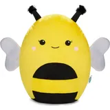 squishbrubies Bonnie die Biene - 35 cm Kuscheltier - Superweiches Plüsch Stofftier zum Kuscheln, Verschenken und Sammeln - Schwarz und Gelb