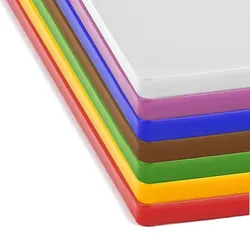 Gastronoble Hygiplas Low Density Schneidebretter - 7 Stück - LDPE - 450(L)x300(B)x20(H)mm
