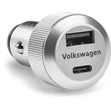 Volkswagen Adapter USB Ladeadapter USB-A USB-C geschirmt beleuchtet für 12V/24V Steckdose