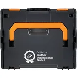 Brother L-BOXX 136 Systemkoffer mit Schaumstoffeinlage Schwarz/Orange 44,0x36,0x15,0 cm