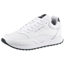 Tommy Hilfiger NEW RUNNER EVA LTH ESS Sneaker, Freizeitschuh, Halbschuh, Schnürer mit sportiver Lochung weiß 43 EU