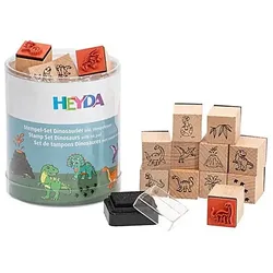 Heyda Stempel-Set "Dinosaurier", 1,5 cm, 15 Stück