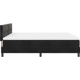 vidaXL Boxspringbett 180 x 200 cm Schwarz