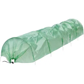 ECD Germany 2x Folientunnel Pflanztunnel 300x55x35 cm Gartenzubehör, Hochbeete