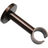Gardinia Deckenträger, Ø 25 mm, Bronze, Aluminium, Gardinenstange Halterung, mit Montageteilen