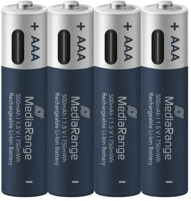 wiederaufladbare li-ion batterien, micro aaa 1.5v