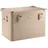 AluBox Alukiste abschließbar E92S sand beige - Premium Lagerbox 92 Liter - Materialstärke 1mm - Deckel mit Aluminium Druckguss Stapelecken und Gummidichtung - inklusive Schlösser - lackiert