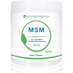 EnergyBalance MSM OptiMSM Nahrungsergänzungsmittel mit Schwefel 500 g