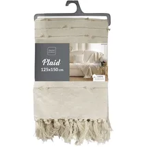 Douceur d'intérieur Golden Sunset Plaid 125 x 150 cm Beige/Weiß