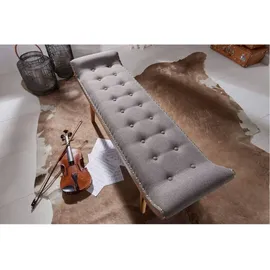 Wohnling Sitzbank WL6.013 Grau 125 x 51 x 38 cm