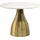 FineBuy FineBuy, Couchtisch + Beistelltisch, Couchtisch 60cm mit Marmor Platte Wohnzimmertisch Beistelltisch Metall Rund (60 x 60 x 40 cm)