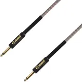 Adam Hall Cables 4 Star Instrumentenkabel Nylonmantel Klinke TS, braun, 9 m