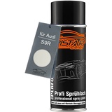 TRISTARcolor Autolack Spraydose für Audi S9R Gletscherweiss Perl/Bianco Ghiacciaio Metallic Basislack Sprühdose 400ml