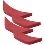 LABRIMP 4 Stück Teiliges Silikon Topfgriff Schutzset Hitzebeständige Abnehmbare Pfannengriffhüllen rutschfeste Griffschützer für Gusseisen und Edelstahl Töpfe Einfache Montage