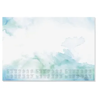 Sigel Schreibtischunterlage DESIGN 206/2027/2028 blau/grün Papier 59,5 x 41,0 cm, 30 Blatt