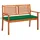 vidaXL Gartenbank 120 x 60 x 89 cm Grün