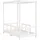vidaXL Kinderbett 70 x 140 cm Kiefer massiv weiß