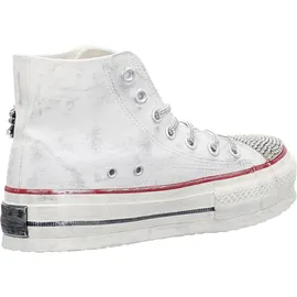nan-ku Damen Plateau Sneaker Weiß 37