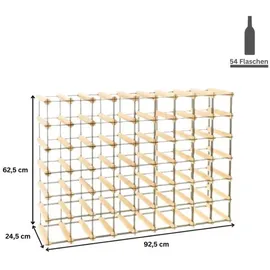 Proregal Weinregal 62,5 x 92,5 x 24,5 cm Natur