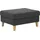 Atlantic Home Collection Hocker Mailo 88 x 45 x 69 cm Grau