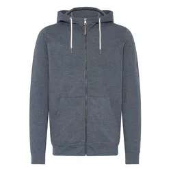 Kapuzensweatjacke SOLID "Kapuzenfleecejacke SDSIMA", Herren, Gr. XXL, blau (insignia blau melange), Obermaterial: 65% Polyester PES. 35% Baumwolle CO., Sweatjacken