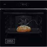 AEG Wifi Einbaubackofen – Serie 7 TFT-Full-Touch-Farbdisplay mit Kochassistent – Made in Germany – Pyrolyse Selbstreinigung – Kerntemperatursensor: für Punktgenaues Garen – Schwarz – TE7PB62WAB Backofen (944 035 049)