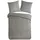 PURE luxury collection Zigzag Uni Grau 135 x 200 cm + 2 x 80 x 80 cm